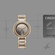 Fastrack Oceanyx - Ceramic Quartz Analog Grey Dial Two Toned Strap Watch For Girls - image number 3