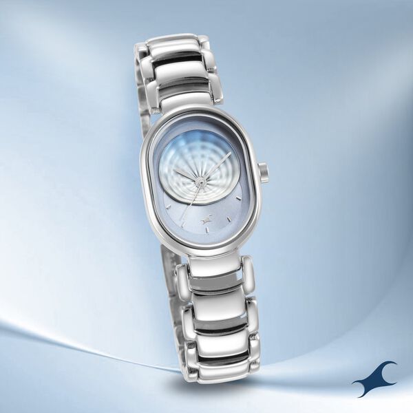 Fastrack Uptown Retreat Quartz Analog Blue Dial Metal Strap Watch for Girls - image number 0