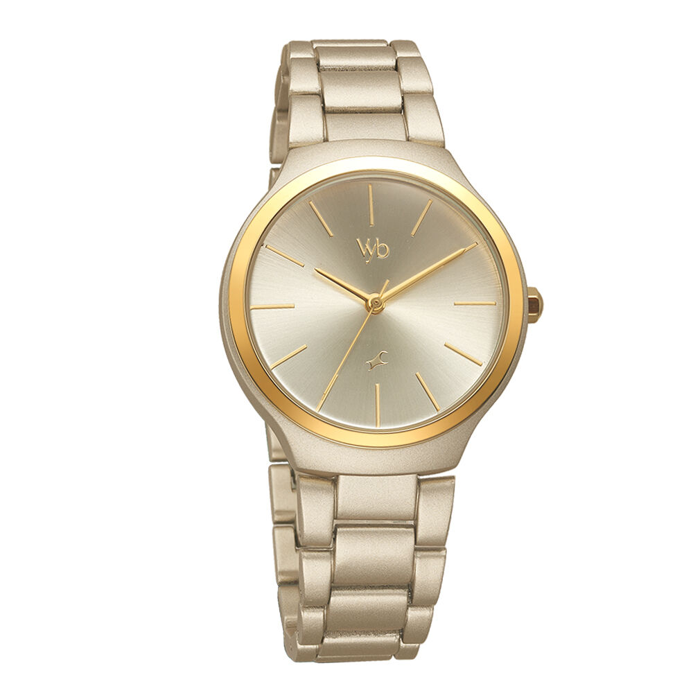 Fastrack metal round new arrivals womens watch