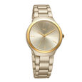 Fastrack Vyb Slayer Quartz Analog Golden Dial Metal Strap Watch for Girls - image number 1