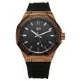 Vyb Rebel By Fastrack Quartz Analog Black Dial Black Silicone Strap Watch For Guys - image number 1