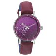 Fastrack Space Rover Quartz Analog Maroon Dial Leather Strap Watch for Girls - image number 0