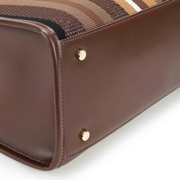 Cocoa weave tote - image number 9
