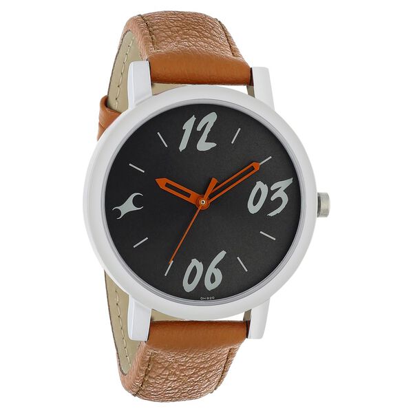 Fastrack Tropical Waters Quartz Analog Black Dial Leather Strap Watch for Girls - image number 1