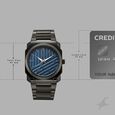 Vyb Challenger By Fastrack Quartz Analog Blue Dial Grey Stainless Steel Strap Watch For Guys - image number 3