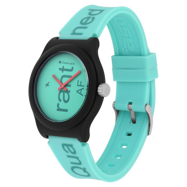 Fastrack Quartz Analog Blue Dial Silicone Strap Watch for Unisex - image number 2