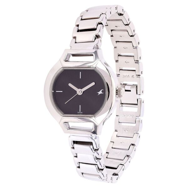 Fastrack Quartz Analog Black Dial Metal Strap Watch for Girls - image number 1