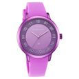 Pop Colours Purple Dial Silicone Strap Watch for Girls - image number 1
