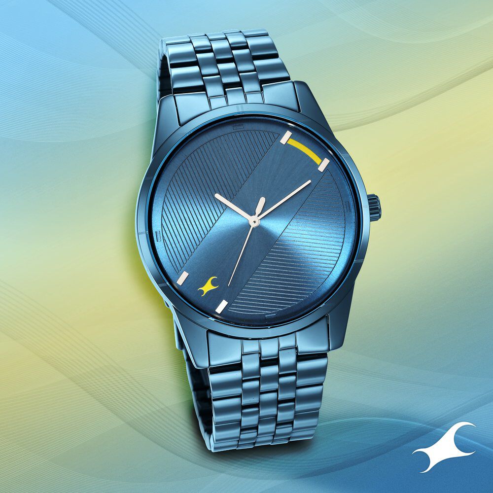 Fastrack men's blue watch top