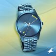 Fastrack Stunners Quartz Analog Silver Dial Metal Strap Watch for Guys