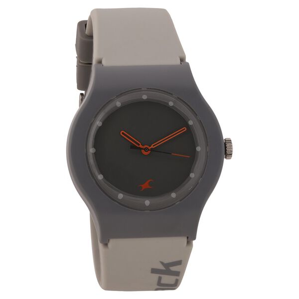 Fastrack Quartz Analog Grey Dial Silicone Strap Watch for Unisex - image number 0
