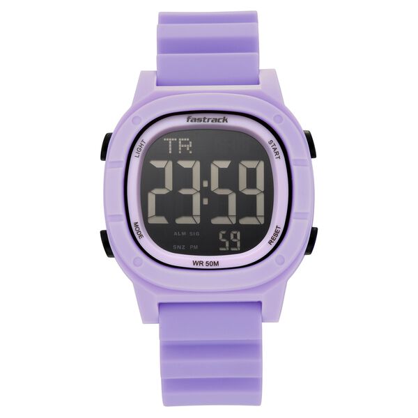 Fastrack StreetStyle Unisex Plush Lavender Digital Watch - image number 0
