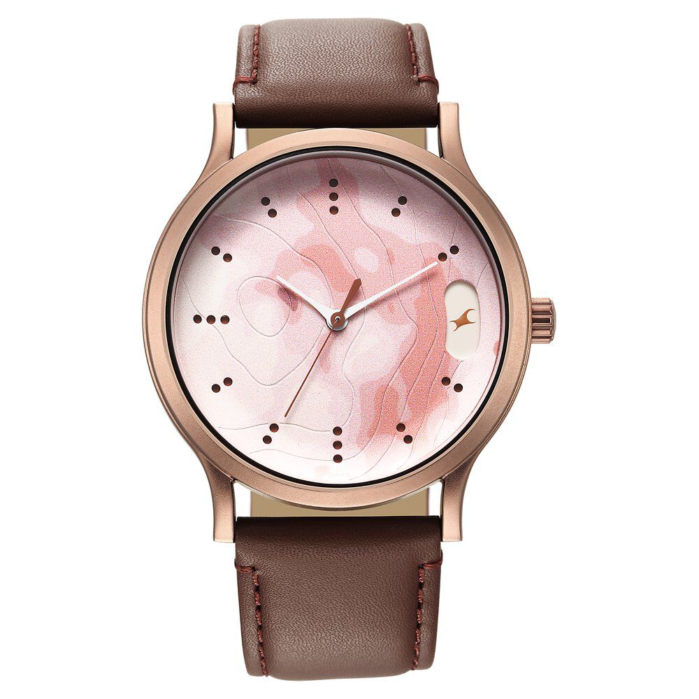 Buy Online Fastrack Urban Camo Brown Dial Watch for Guys 3296ql02 Fastrack