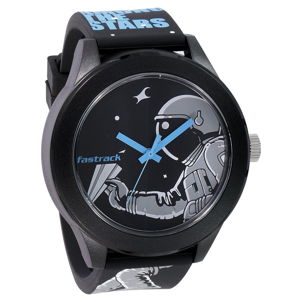 Fastrack Space Rover Image Embrace the Full Picture Unisex black dial Watch
