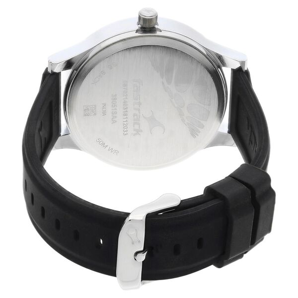 Fastrack Quartz Analog Grey Dial Silicone Strap Watch for Guys - image number 4