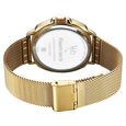 Fastrack Vyb Pioneer Quartz Analog Silver Dial Golden Metal Strap Watch For Guys - image number 5