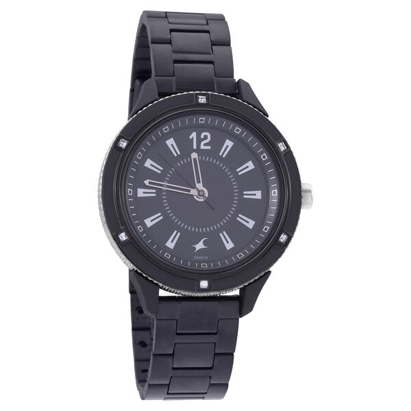 Fastrack Varsity Black Dial Quartz Analog Watch for Girls - image number 0