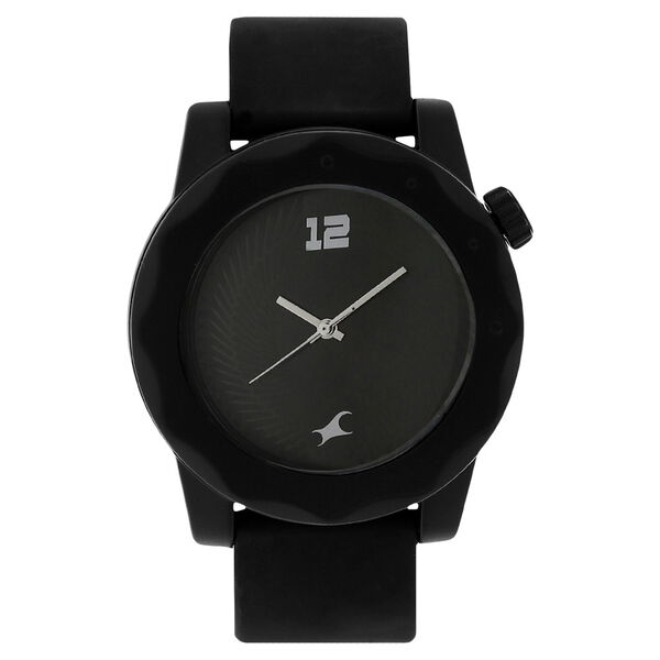 Fastrack Quartz Analog Black Dial Plastic Strap Watch for Unisex - image number 0