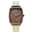Fastrack Wild Quartz Analog Brown Dial Beige Leather Strap Watch For Girls - image number 0