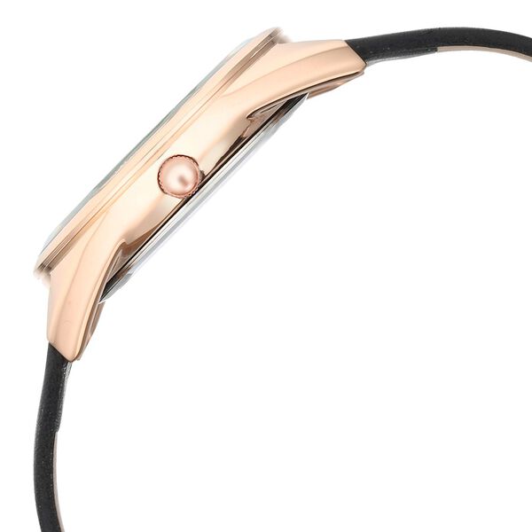 Fastrack Vyb Spotlight Quartz Analog Black Dial Black Leather Strap Watch For Women - image number 3