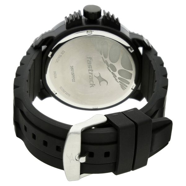 Fastrack Quartz Analog Blue Dial Leather Strap Watch for Guys - image number 3