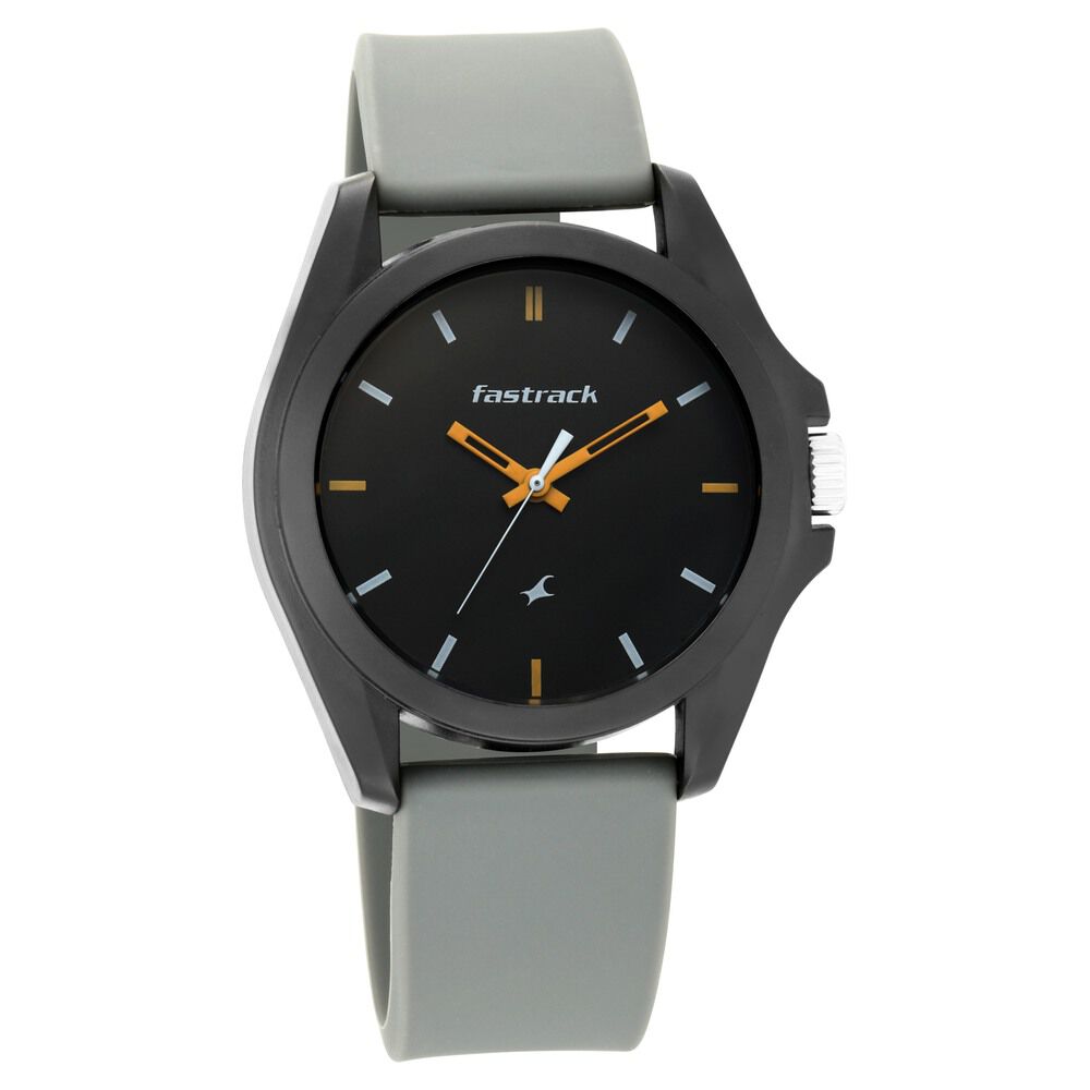 Buy Online Fastrack Fastfit Quartz Analog Grey Dial Silicone Strap Unisex Watch nr68013pp10 Fastrack