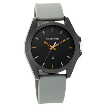 Fastrack Fastfit Quartz Analog Grey Dial Grey Colour Silicone Strap Unisex Watch