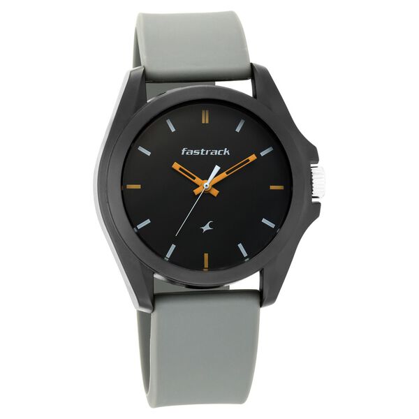 Fastrack Fastfit Quartz Analog Grey Dial Grey Colour Silicone Strap Unisex Watch - image number 0