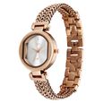Vyb Seeker By Fastrack Quartz Analog Silver Dial Rose Gold Metal Strap Watch For Girls - image number 4