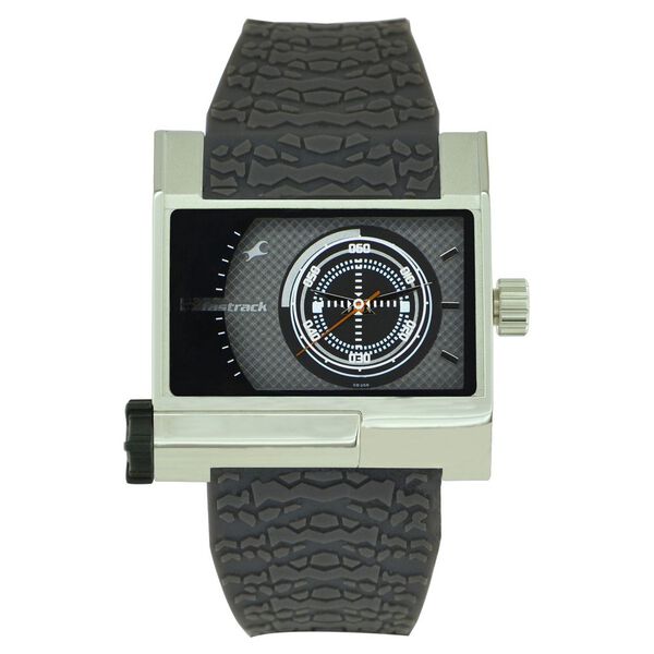 Fastrack Quartz Analog Grey Dial Plastic Strap Watch for Guys - image number 0