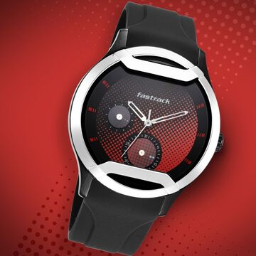 Fastrack Urban Bounce Quartz Analog Black Dial Silicone Strap Watch for Guys
