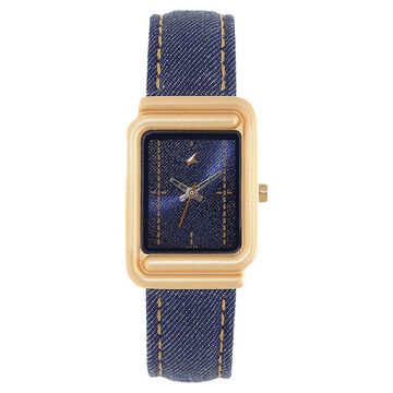 Fastrack Denim Quartz Analog Black Dial Denim Strap Watch for Girls