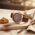 Fastrack Gelato brown multifunction metal strap watch with Chocolate dial for Girls
