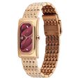 Fastrack Gelato rosegold analog bracelet watch with Plum dial for Girls - image number 2