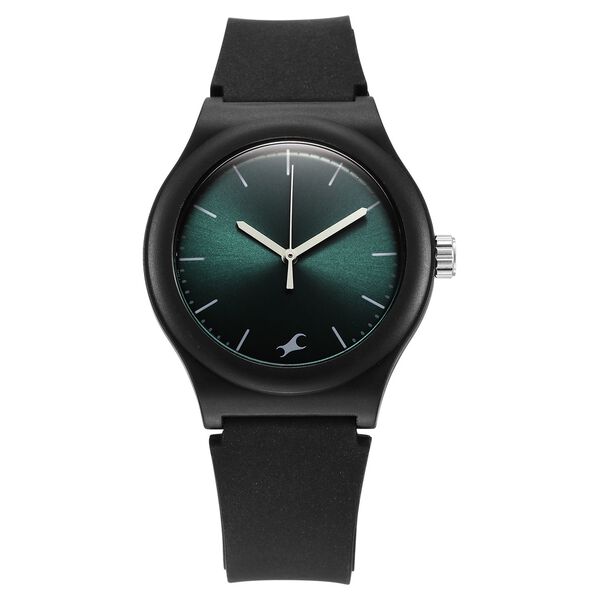 Fastrack Tees Urbanique Quartz Analog Green Dial Silicon Strap Watch For Girls - image number 0