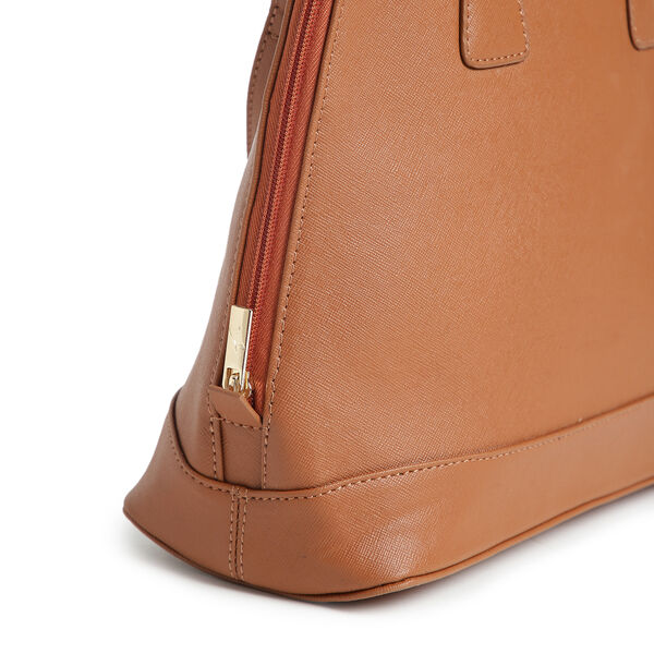 Fastrack Structured Satchel Bag for Women | Classic Bag for Girls, Ladies, Women |� Spacious Bag for College, Work Made of High Quality Faux Leather (Tan) - image number 4
