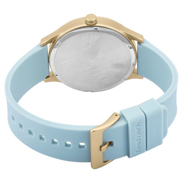 Fastrack Topicals Quartz Analog Blue Dial Silicone Strap Unisex Watch - image number 4