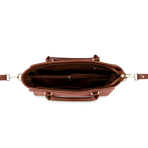 Fastrack Tan Large Satchel Bag for Women - image number 8
