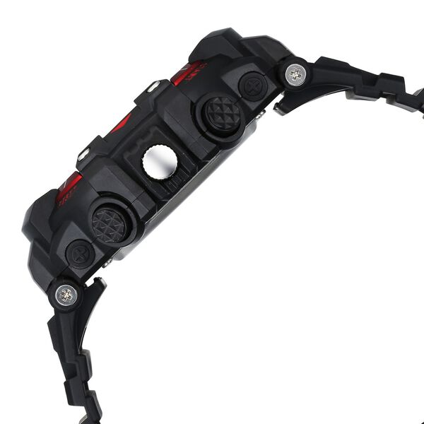 Fastrack StreetStyle Quartz Digital Black And Red Dial Black PU Strap Unisex Watch - image number 3