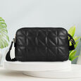 Blue Quilted Sling Bag
