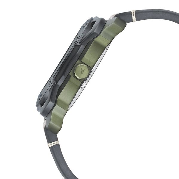 Fastrack All Nighters Quartz Analog Grey Dial Leather Strap Watch for Guys - image number 3