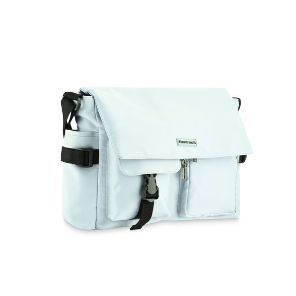 Fastrack Silver Grey Messenger Sling Bag for Girls - image number 3