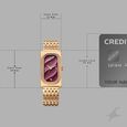 Fastrack Gelato rosegold analog bracelet watch with Plum dial for Girls - image number 3