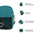 Fastrack Teal Blue Crossbody Sling Bag for Girls - image number 8