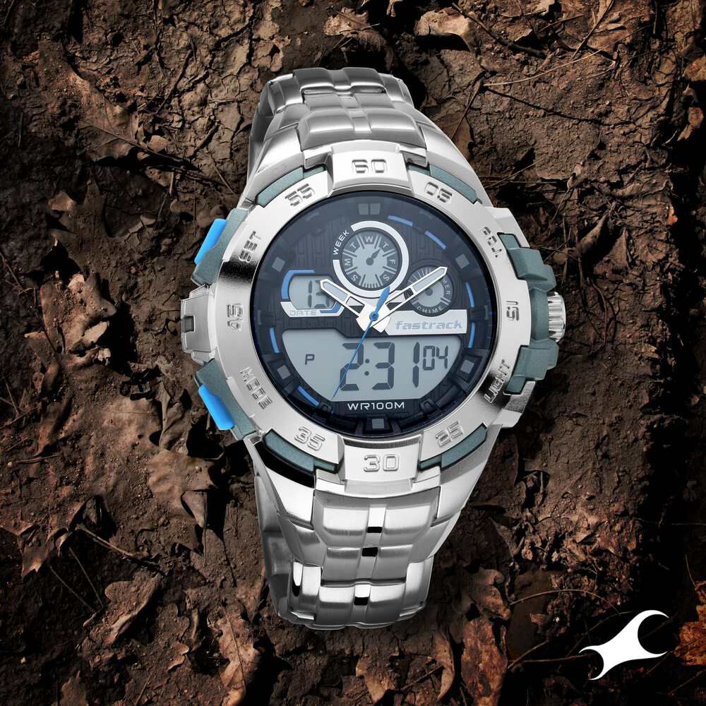 Fastrack analog shop digital watch