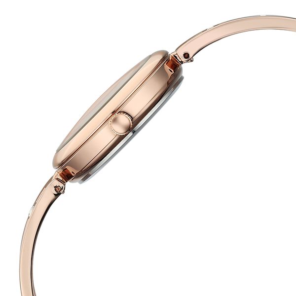 Vyb Seeker By Fastrack Quartz Analog Rose Gold Dial Rose Gold Metal Strap Watch For Girls - image number 4