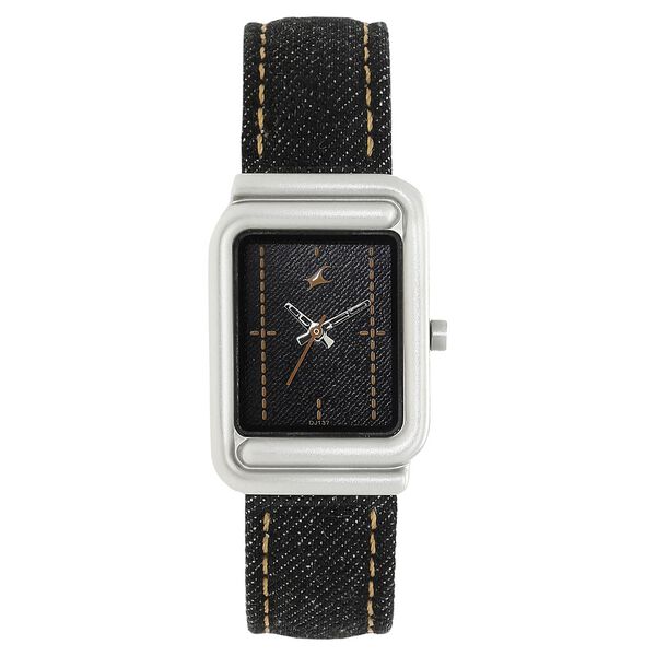 Fastrack Denim Quartz Analog Blue Dial Denim Strap Watch for Girls - image number 0