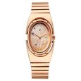 Fastrack UFO Quartz Analog Green Mother Of Pearl Dial Rose Gold Colour Stainless Steel Strap Watch For Girls