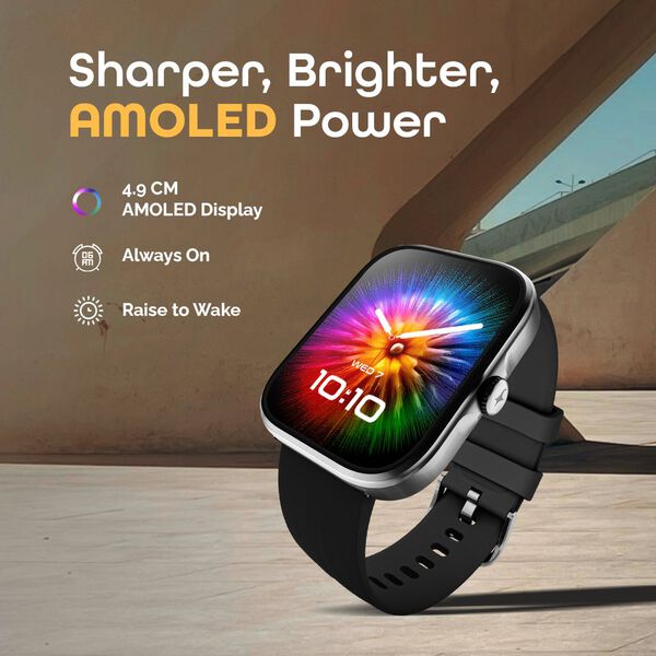 Fastrack Discovery with 4.9 CM AMOLED Display SingleSyncTM BT Calling, Built-in GPS, Running Courses, Running plans - image number 2