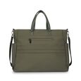 Nylon edit laptop tote -  olive - image number 5